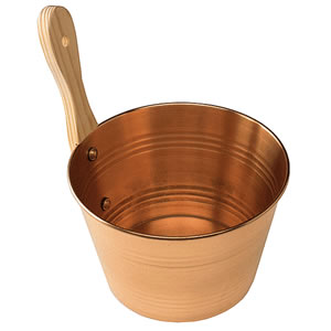 (image for) Copper bucket for sauna - 4 l - Click Image to Close