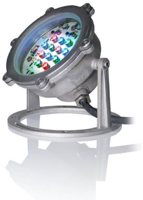 (изображение за) Подводен LED прожектор HS - Кликни върху снимката за затваряне