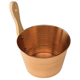 Copper bucket for sauna - 4 l